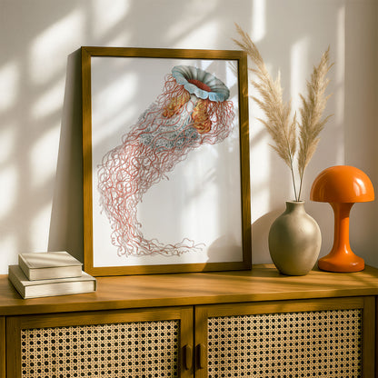 Ernst Haeckel Remixed Art Print 17 | Natural History Print | Premium Wall Art