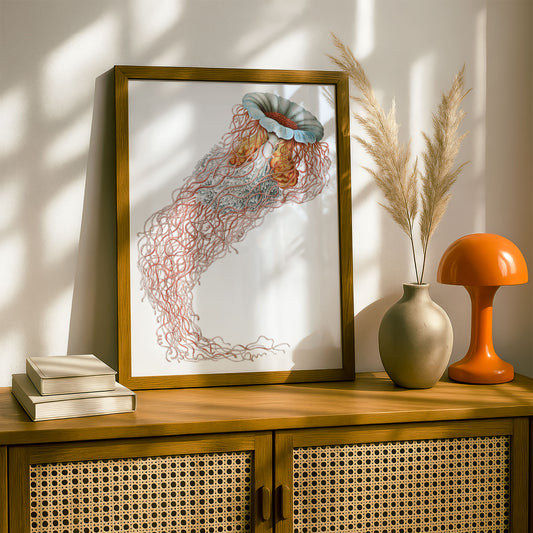 Ernst Haeckel Remixed Art Print 17 | Natural History Print | Premium Wall Art