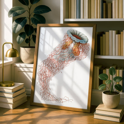 Ernst Haeckel Remixed Art Print 17 | Natural History Print | Premium Wall Art