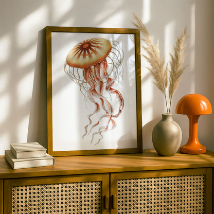 Ernst Haeckel Remixed Art Print 18 | Modern Art Nouveau | Premium Wall Art