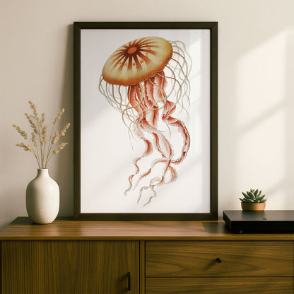 Ernst Haeckel Remixed Art Print 18 | Modern Art Nouveau | Premium Wall Art