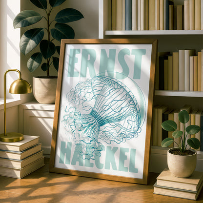 Ernst Haeckel Remixed Art Print 02 | Vintage Art Reimagined | Modern Wall Art