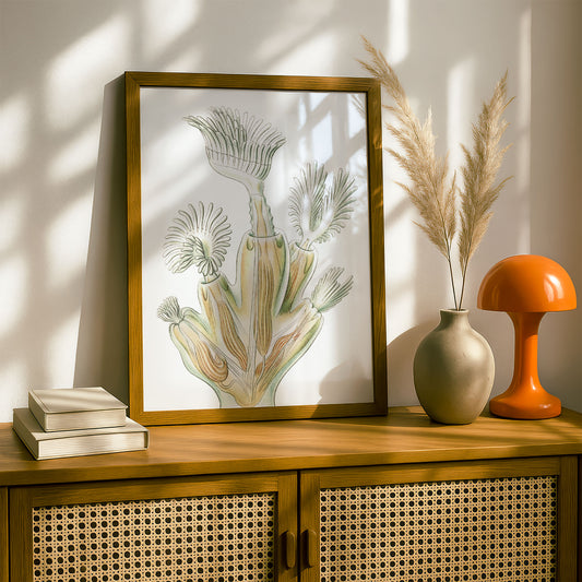 Ernst Haeckel Remixed Art Print 22 | Classic Art Reimagined | Premium Wall Art