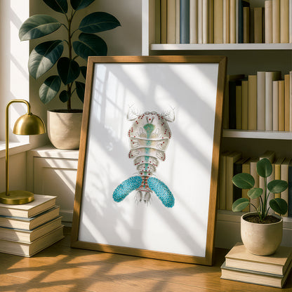 Ernst Haeckel Remixed Art Print 24 | Modern Art Nouveau | Premium Wall Art