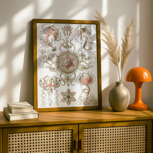 Ernst Haeckel Art Print | Plate 26: Carmaris | Vintage Wall Art Poster