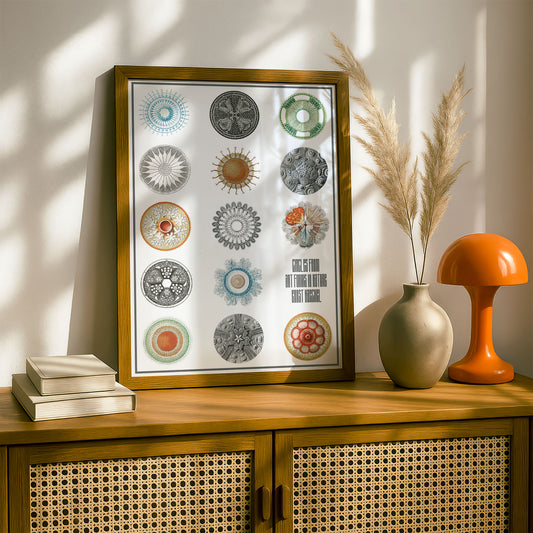 Circles from Art Forms in Nature | Ernst Haeckel Remixed Art Print 28 | Wall Art
