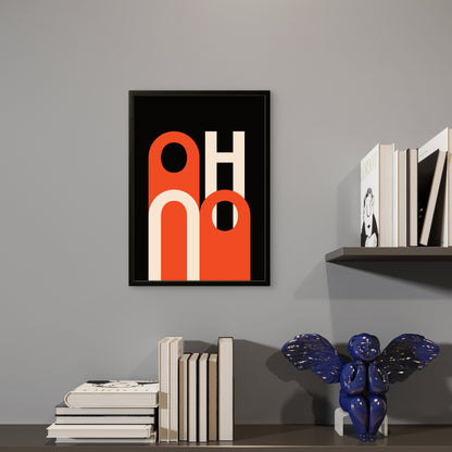 Oh No | Premium Giclée Art Print | Minimalist Typography | Unframed