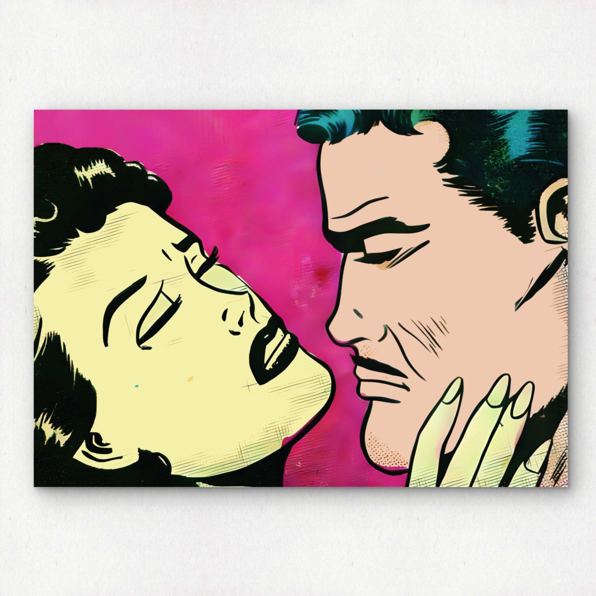 Two Lovers Premium Giclée Comic Book Pop Art Print | A4 A3 Bold Wall Decor | Retro Artwork | Unframed