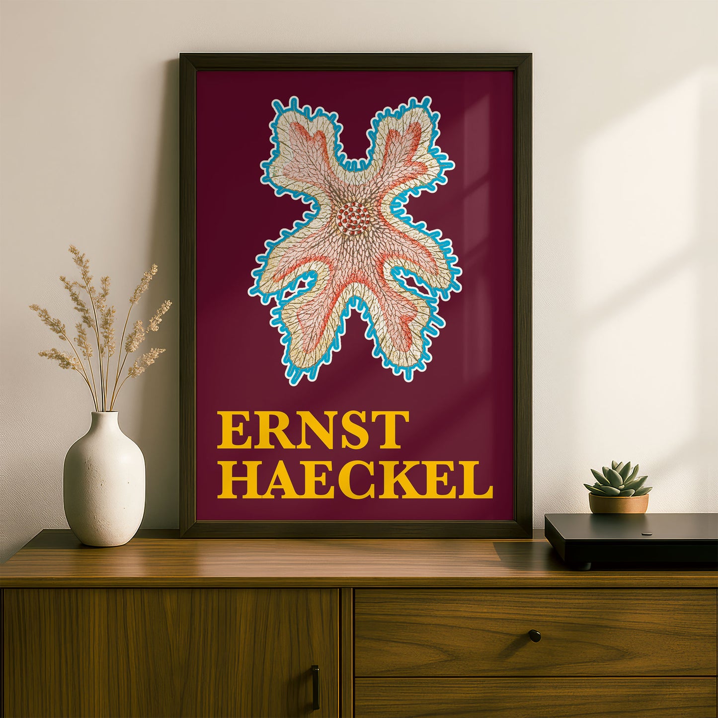 Ernst Haeckel Remixed Art Print 30 | Modern Art Nouveau | Premium Wall Art