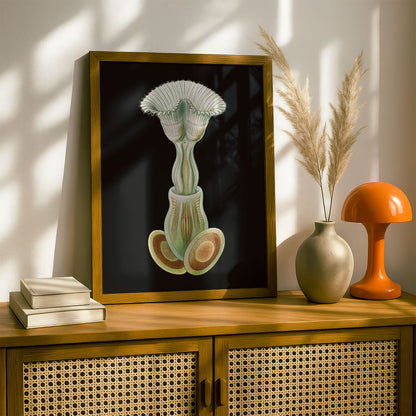 Ernst Haeckel Remixed Art Print 32 | Vintage Art Reimagined | Modern Wall Art