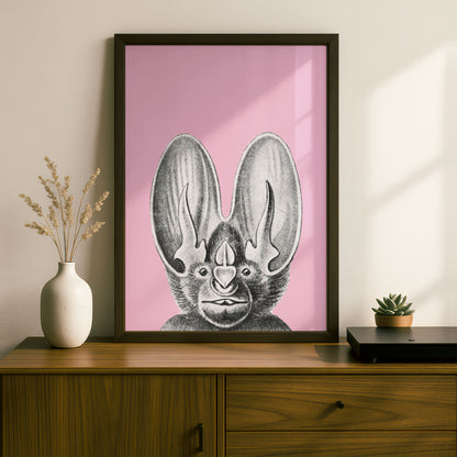 Ernst Haeckel Remixed Art Print 36: Bat | Modern Art Nouveau | Premium Wall Art
