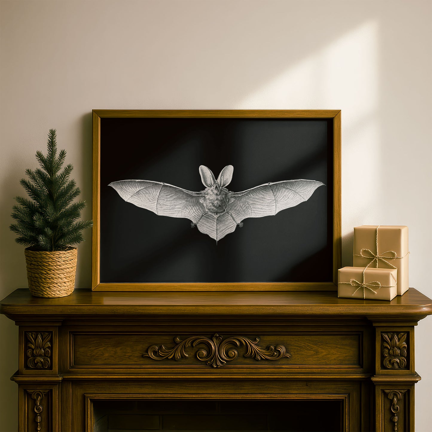 Ernst Haeckel Remixed Art Print 37: Bat II | Modern Design | Geometric Wall Art