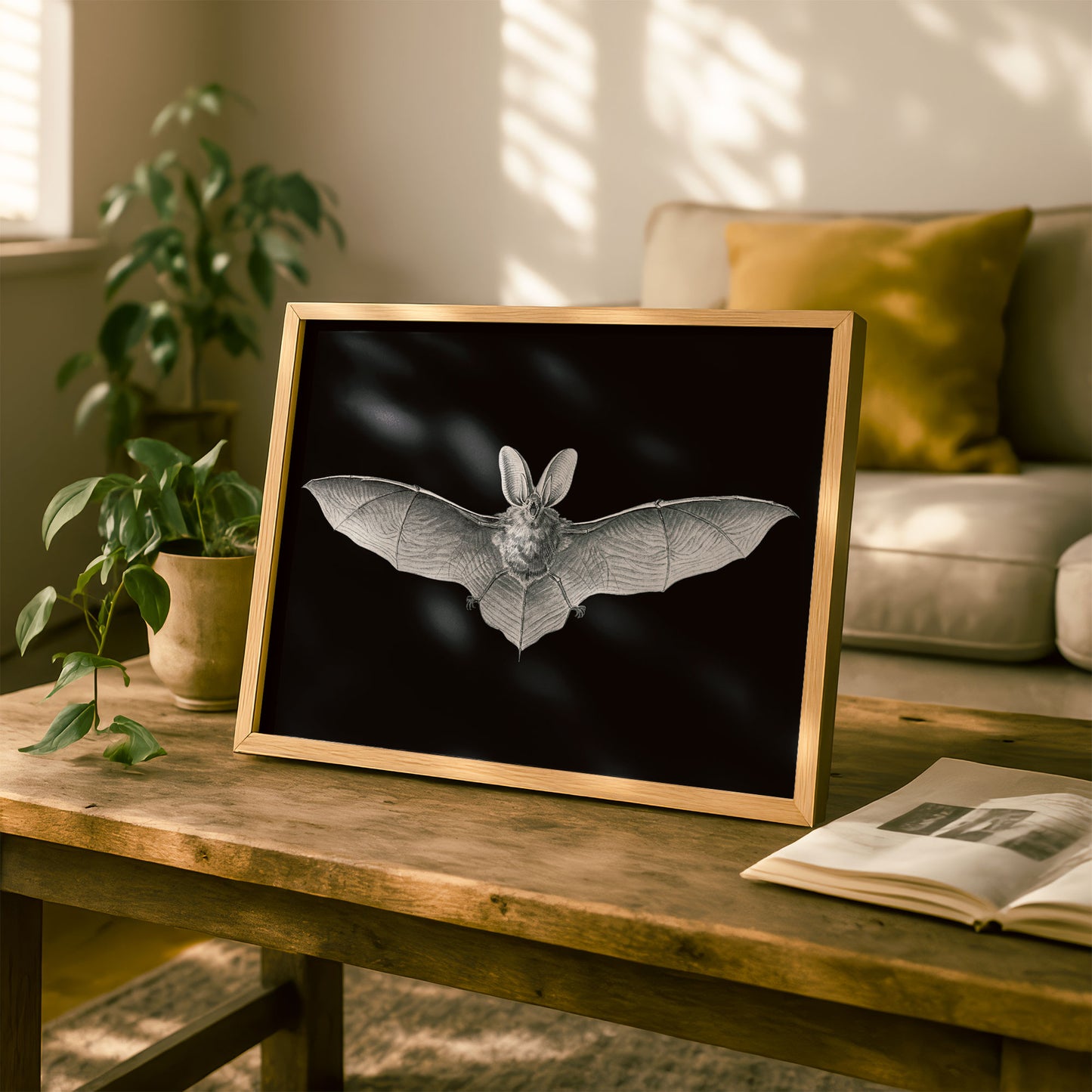 Ernst Haeckel Remixed Art Print 37: Bat II | Modern Design | Geometric Wall Art