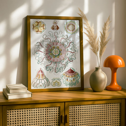 Ernst Haeckel Art Print | Plate 38: Periphylla | Vintage Wall Art Poster