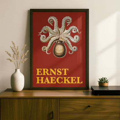 Ernst Haeckel Remixed Art Print 41: Octopus II | Natural History | Wall Art