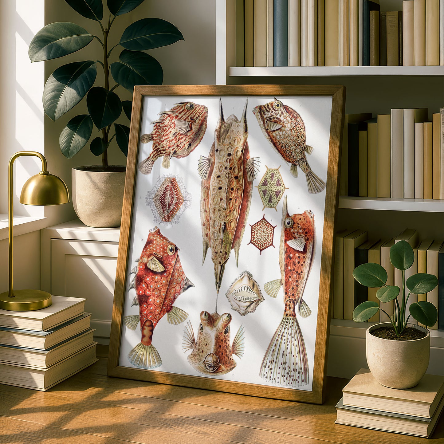 Ernst Haeckel Art Print | Plate 42: Ostracion | Vintage Wall Art Poster