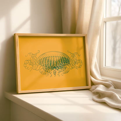 Ernst Haeckel Remixed Art Print 46 | Classic Art Reimagined | Premium Wall Art