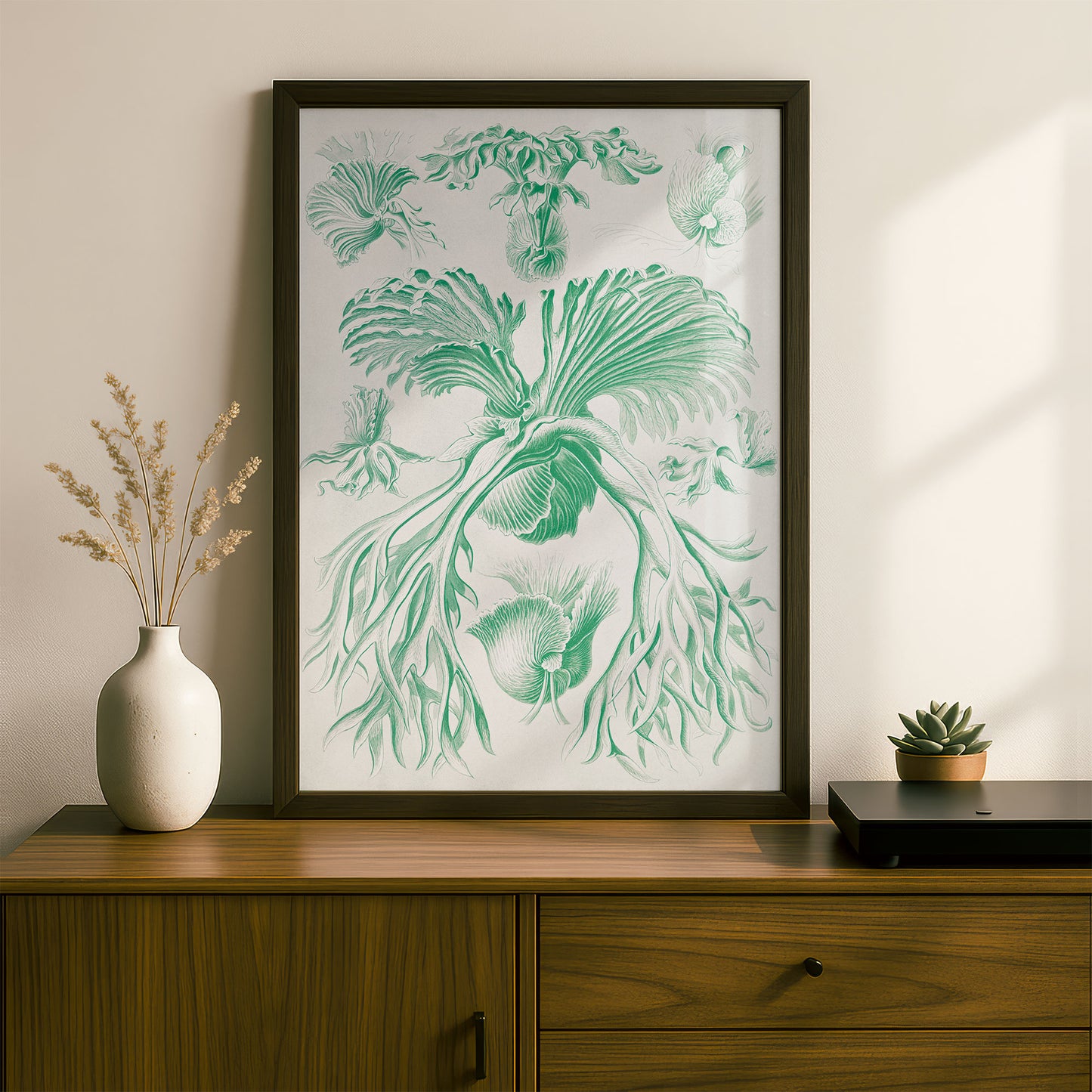 Ernst Haeckel Art Print | Plate 52: Platycerium | Vintage Wall Art Poster