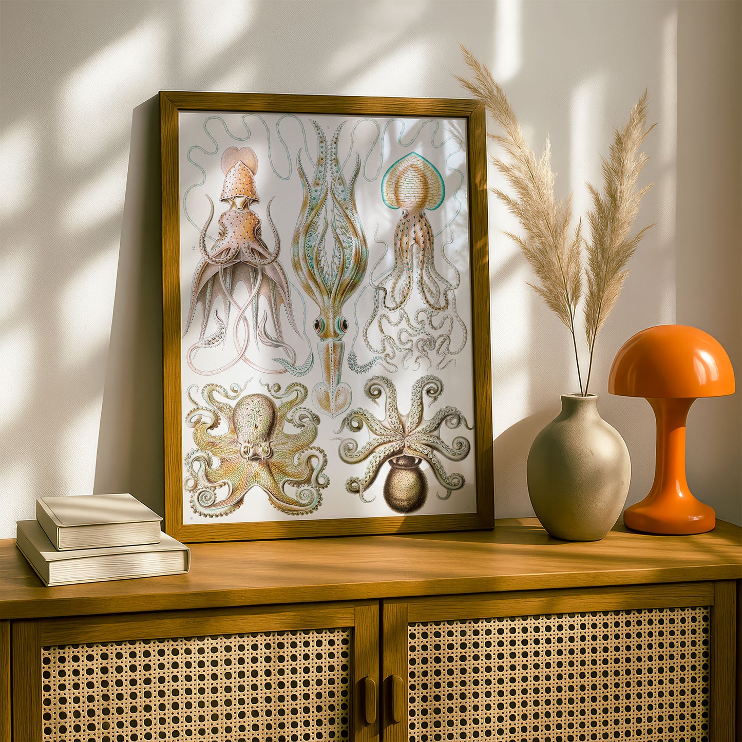 Ernst Haeckel Art Print | Plate 54: Octopus | Quality Vintage Wall Art Poster