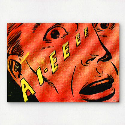 1950s Horror Comic Pop Art Poster | Premium Giclée Art Print | US Golden Age of Comics | "AI-EEEE" | Unframed