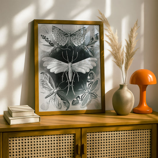 Ernst Haeckel Art Print | Plate 58: Alucita | Quality Vintage Wall Art Poster
