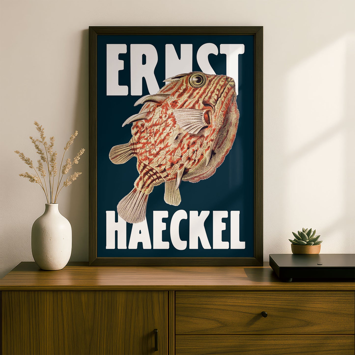Ernst Haeckel Remixed Art Print 06 | Modern Art Nouveau | Premium Wall Art