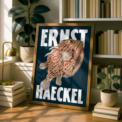 Ernst Haeckel Remixed Art Print 06 | Modern Art Nouveau | Premium Wall Art