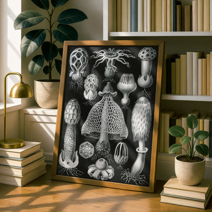 Ernst Haeckel Art Print | Plate 63: Dictyophora | Vintage Wall Art Poster