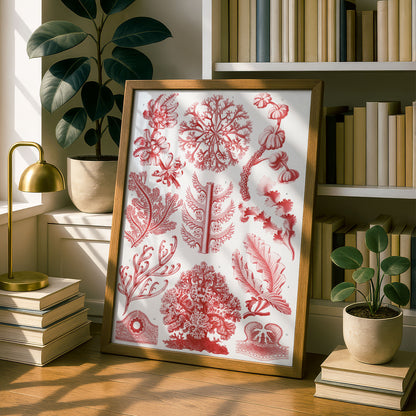 Ernst Haeckel Art Print | Plate 65: Delesseria | Quality Vintage Wall Art Poster