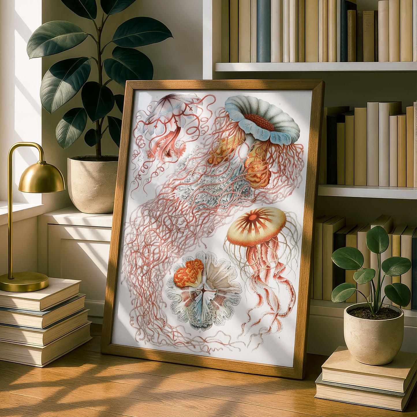 Ernst Haeckel Art Print | Plate 8: Desmonema | Vintage Wall Art Poster