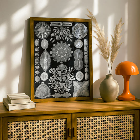 Ernst Haeckel Art Print | Plate 84: Navicula | Quality Vintage Wall Art Poster