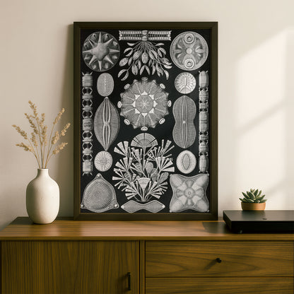 Ernst Haeckel Art Print | Plate 84: Navicula | Quality Vintage Wall Art Poster