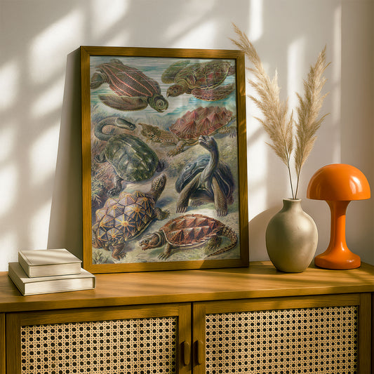 Ernst Haeckel Art Print | Plate 89: Testudo | Quality Vintage Wall Art Poster