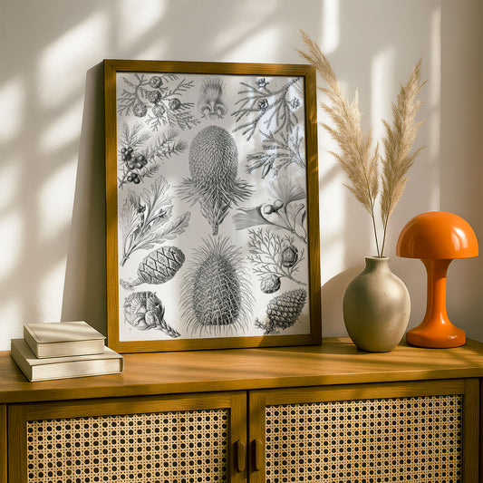 Ernst Haeckel Art Print | Plate 94: Araucaria | Vintage Wall Art Poster