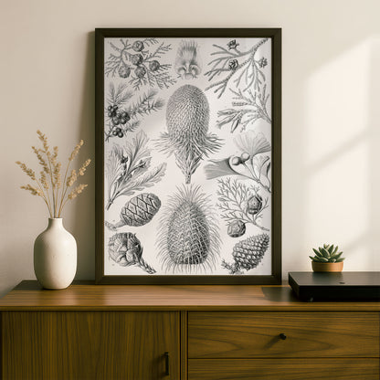 Ernst Haeckel Art Print | Plate 94: Araucaria | Vintage Wall Art Poster