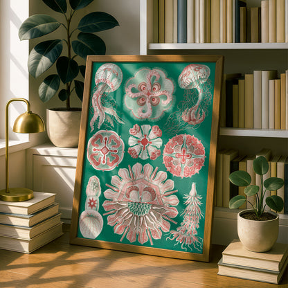 Ernst Haeckel Art Print | Plate 98: Aurelia | Quality Vintage Wall Art Poster