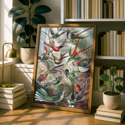 Ernst Haeckel Art Print | Plate 99: Trochilas | Vintage Wall Art Poster