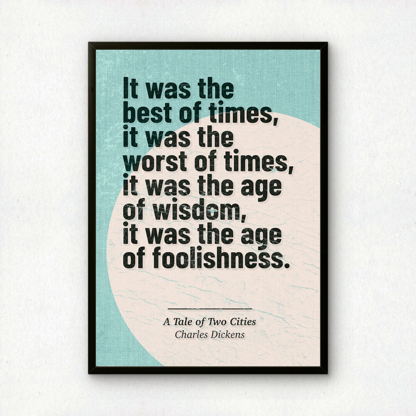 A Tale of Two Cities Art Print | 'Best of Times' Quote | Charles Dickens | Literary Wall Art | Book Lover Gift
