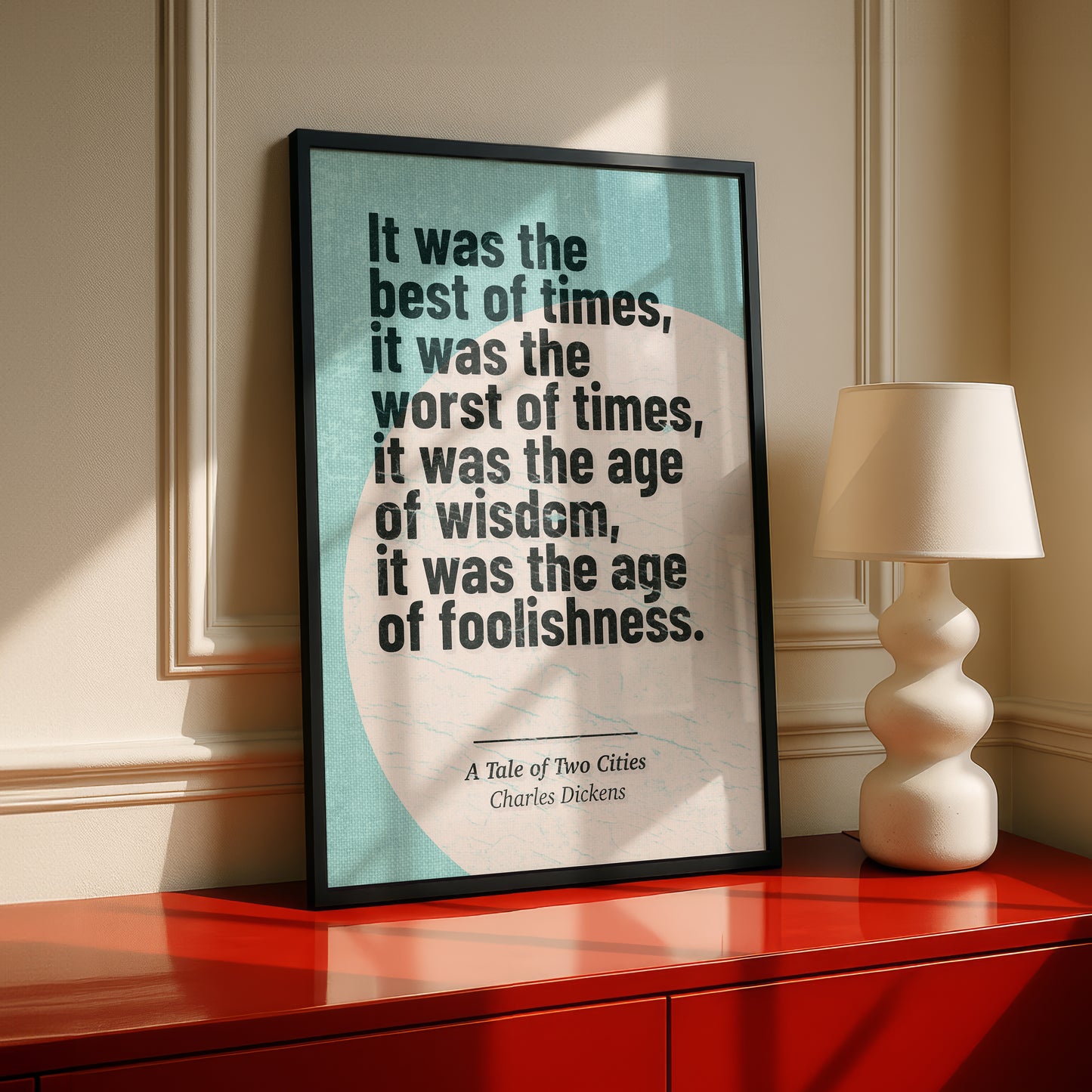 A Tale of Two Cities Art Print | 'Best of Times' Quote | Charles Dickens | Literary Wall Art | Book Lover Gift