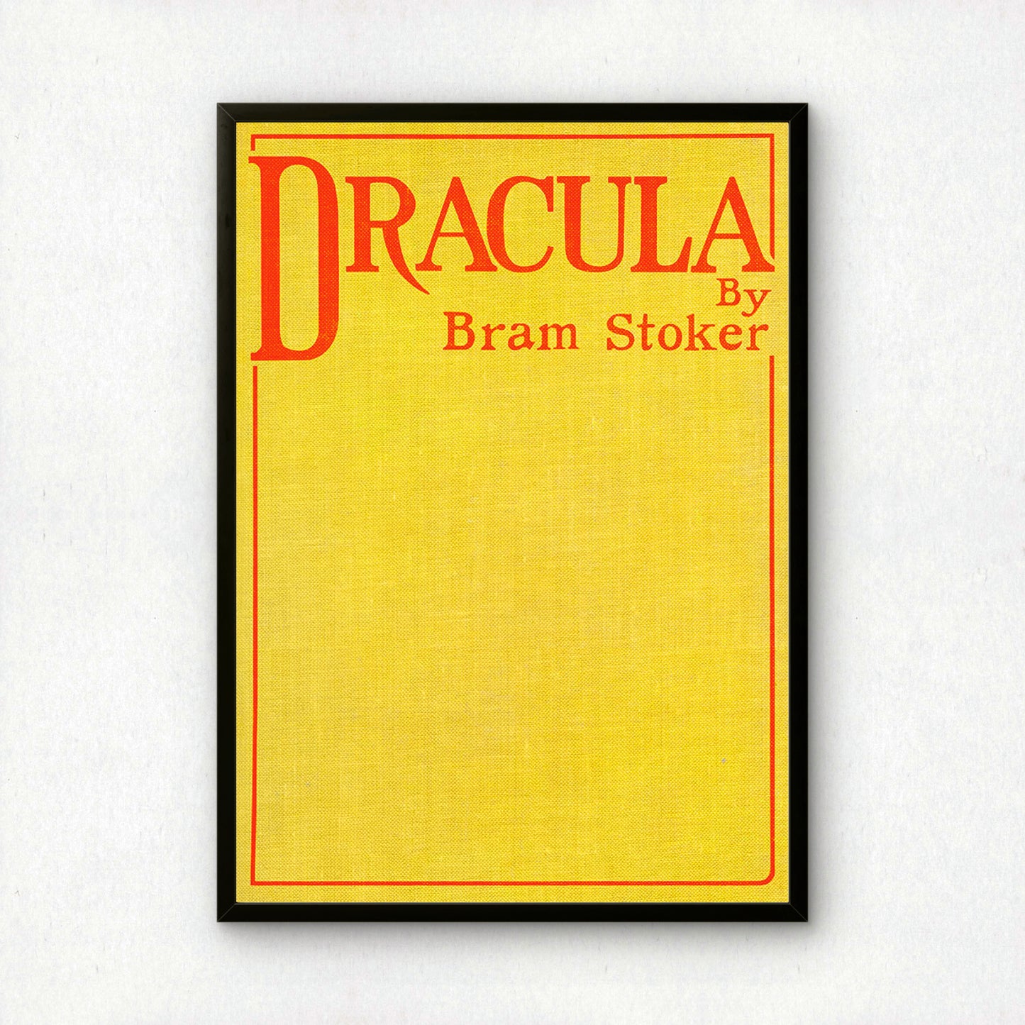 Dracula Yellow Book Cover 1897 Reproduction Art Poster | Giclée Fine Art Print