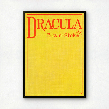 Dracula Yellow Book Cover 1897 Reproduction Art Poster | Giclée Fine Art Print