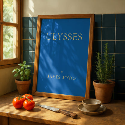Ulysses Cover Art Print | In Aged Original Green or the Blue James Joyce Intended(?)