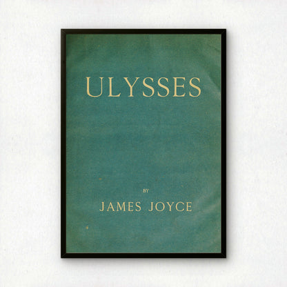 Ulysses Cover Art Print | In Aged Original Green or the Blue James Joyce Intended(?)