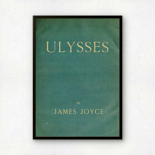Ulysses Cover Art Print | In Aged Original Green or the Blue James Joyce Intended(?)
