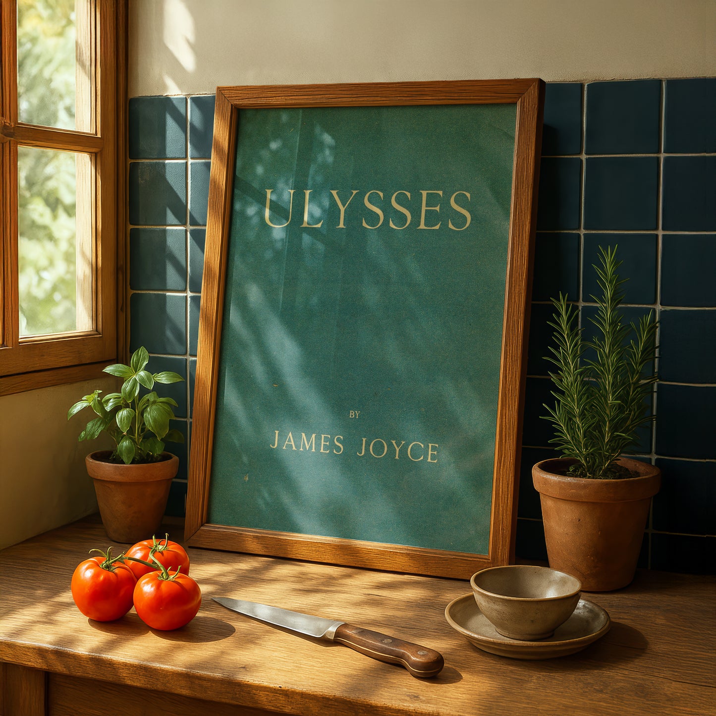 Ulysses Cover Art Print | In Aged Original Green or the Blue James Joyce Intended(?)