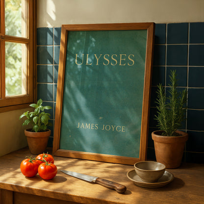 Ulysses Cover Art Print | In Aged Original Green or the Blue James Joyce Intended(?)