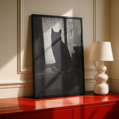 The Cat | C. R. W. Nevinson | Fine Art Cat Print | Cat Lover Gift | Wall Art