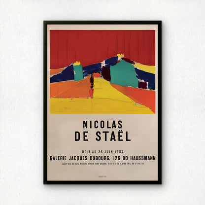 Nicolas de Staël Art Exhibition Poster, Galerie Jacques Dubourg | Premium Wall Art
