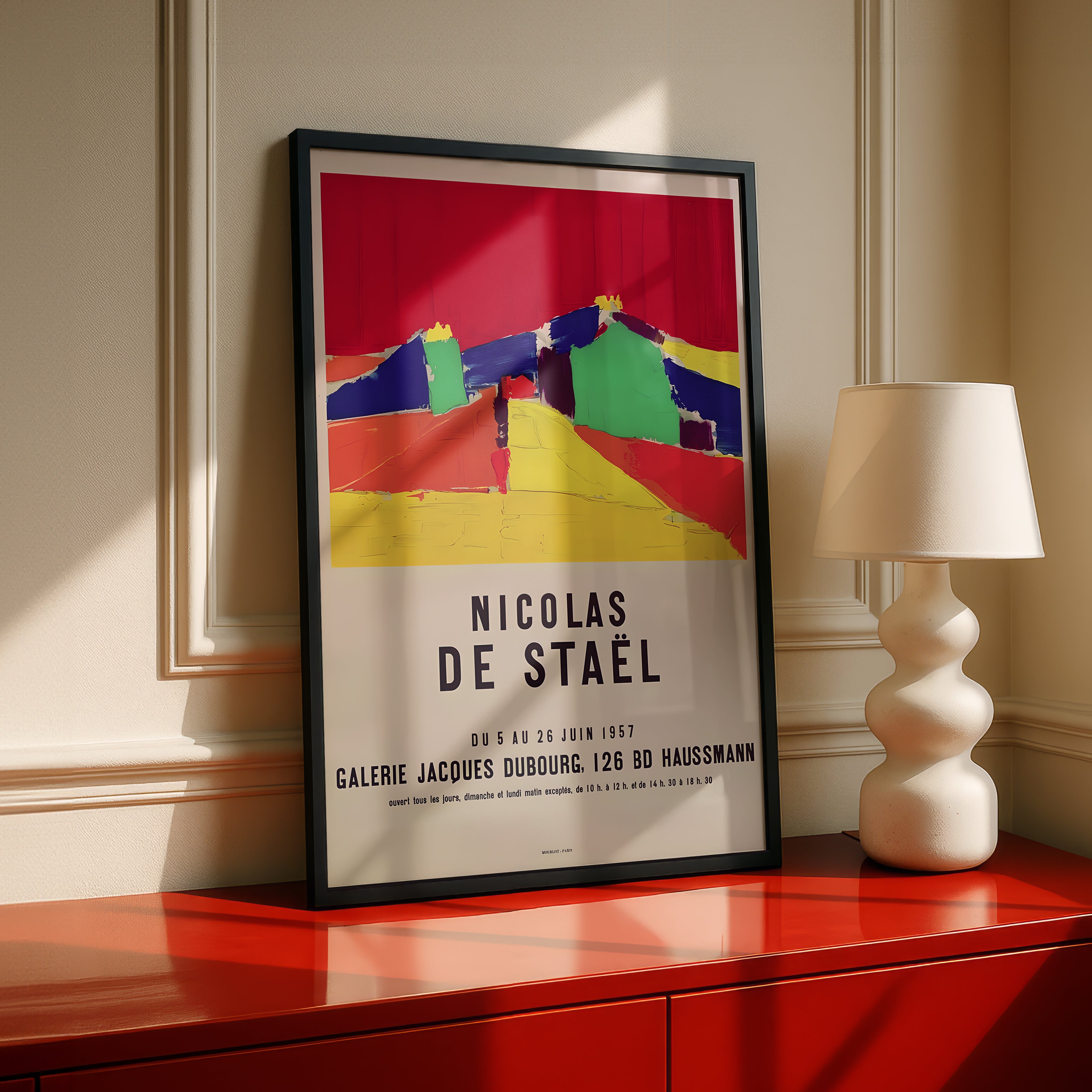ポスターのみ】A A2版 アートポスター ポット・ア・レイエス Stael De Nicolas Portrait Stillnessアートポスター（A2,A3 in その他