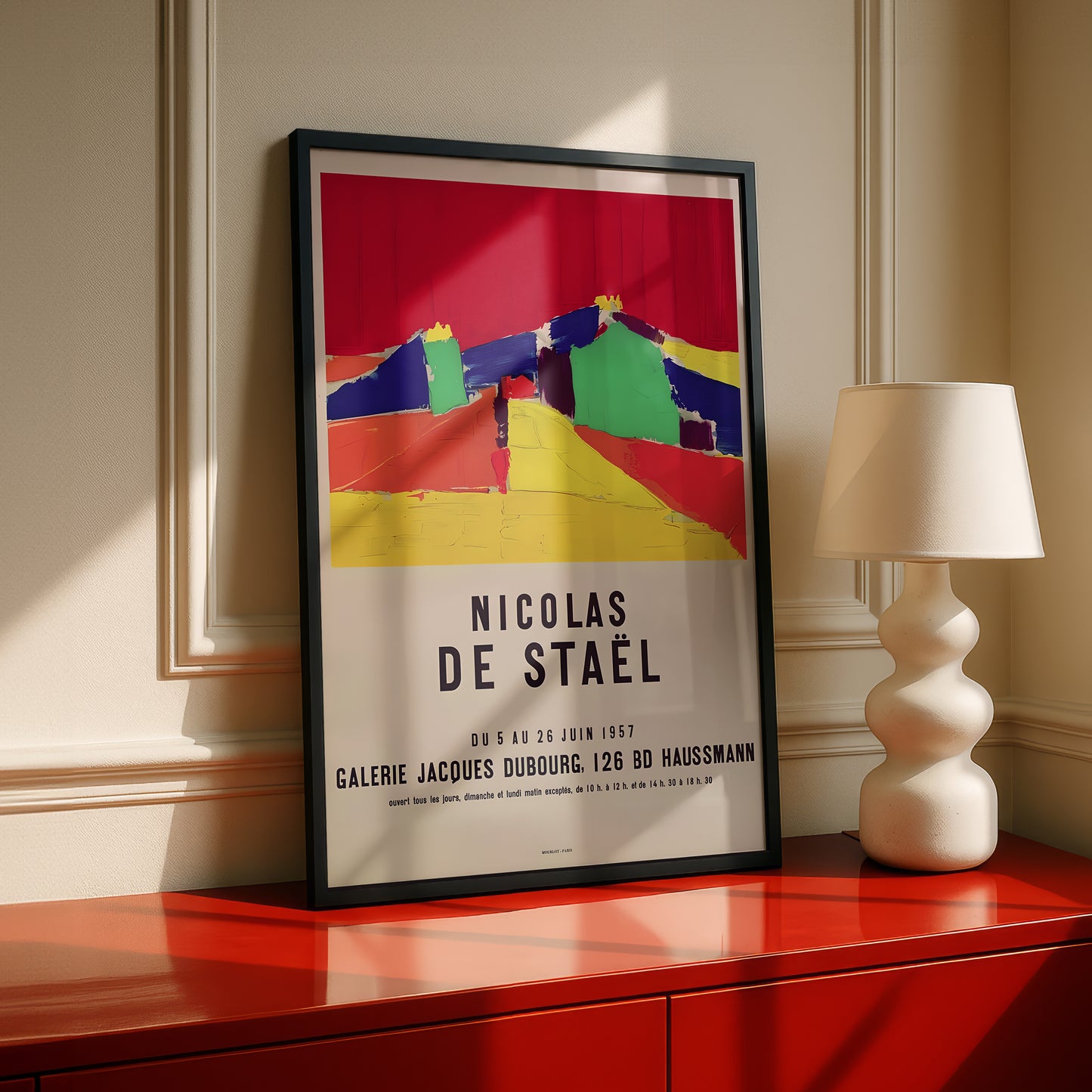Nicolas de Staël Art Exhibition Poster, Galerie Jacques Dubourg | Premium Wall Art